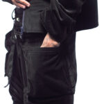 Exod pants black velvet – Image 2