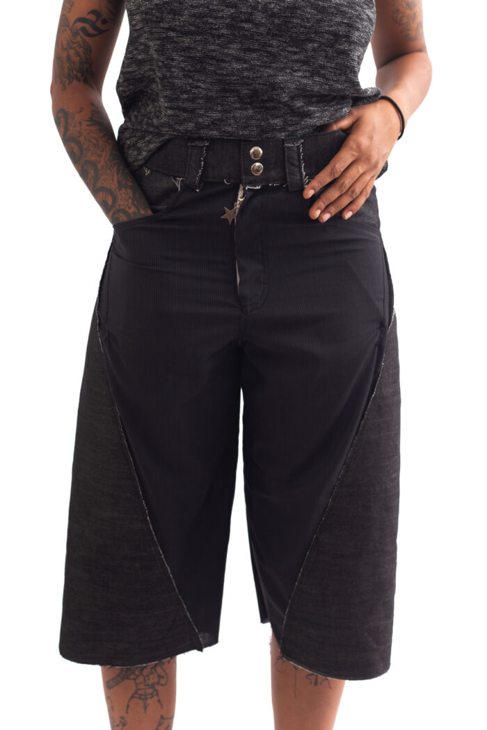 Slide trashshort denim