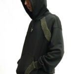 Splinter Hoodie / Faux fur / Black – Image 2