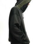 Splinter Hoodie / Faux fur / Black – Image 3