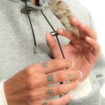 Splinter Hoodie / Faux fur / Grey – Image 9